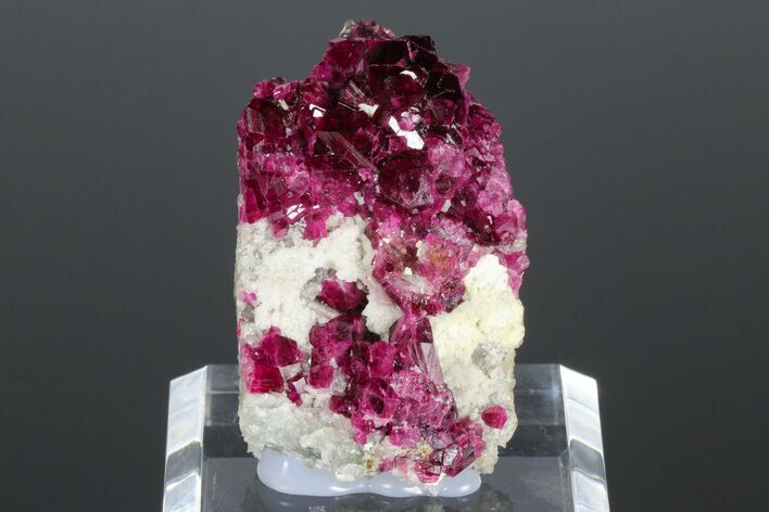 Liddicoatite (Tourmaline) on Quartz and Feldspar - Madagascar #175914